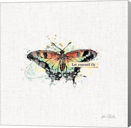 Framed Thoughtful Butterflies IV Print