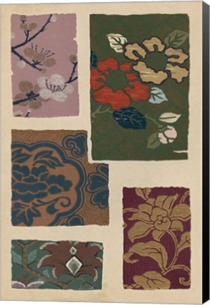 Framed Japanese Textile Design II Print