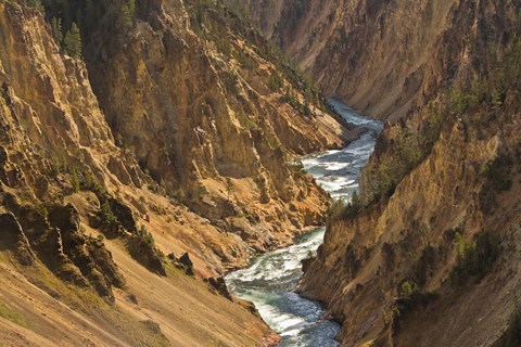 Framed Yellowstone River Landscape, Wyoming Print