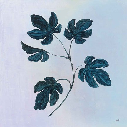 Framed Botanical Study III Blue Print