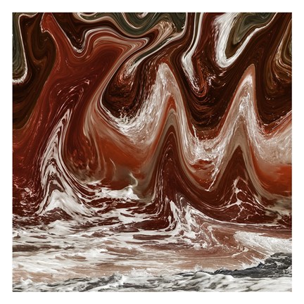Framed Abstract Waves 1 Print