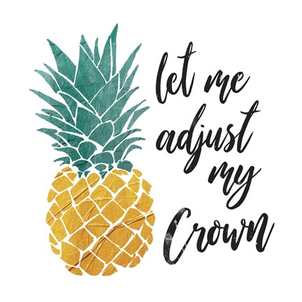 Framed Pineapple Crown Print