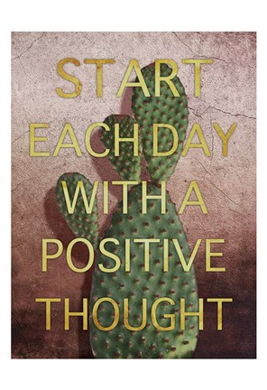 Framed Positive Start Print