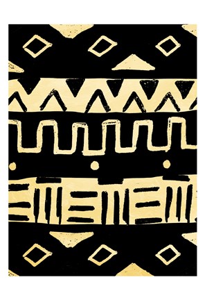 Framed Tribal Meeting Cream Print