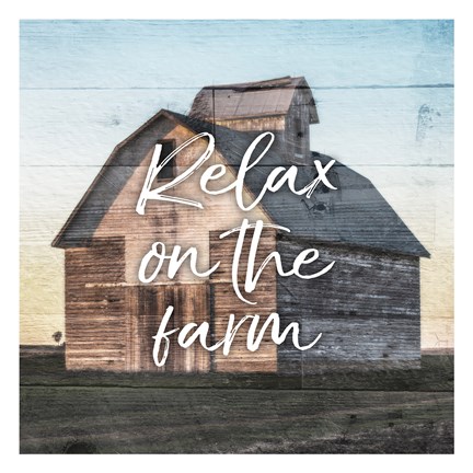 Framed Relax On The Farm Print
