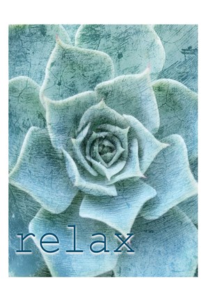 Framed Relax and Breathe 1 Print