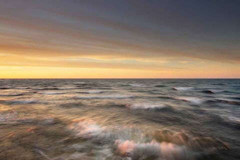Framed Lake Superior Waves Print