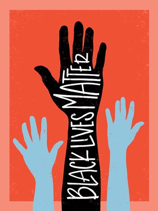 Framed Black Lives Matter - Hands Print