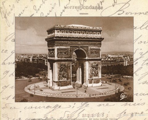 Framed L&#39;arc De Triomphe Print
