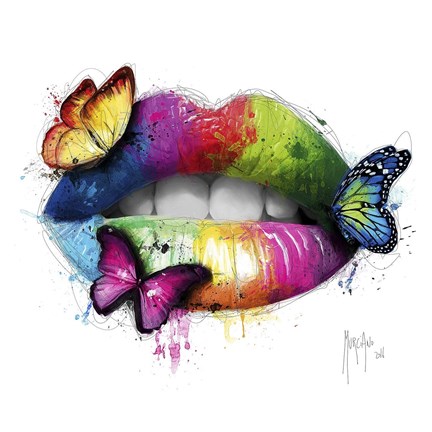 Framed Butterfly Kiss Print