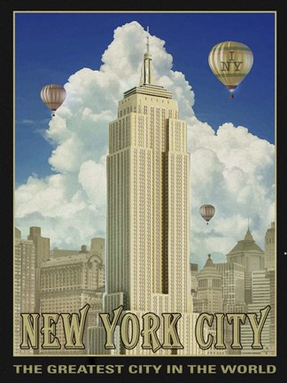 Framed New York Day Print