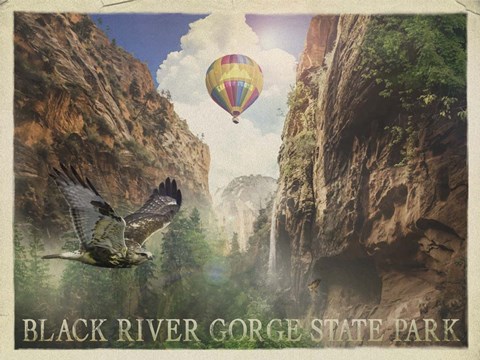 Framed Black River Gorge Print