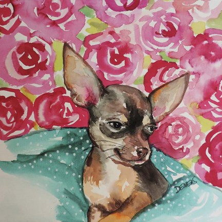 Framed Lola Chihuahua Print