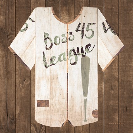 Framed Vintage Sports Boss League Print