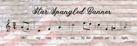 Framed Star Spangled Banner Sheet Music Print