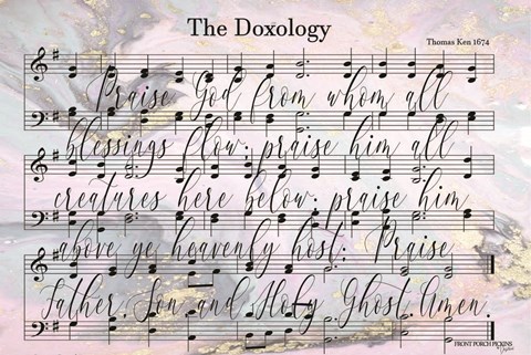 Framed Doxology Lyrics Print