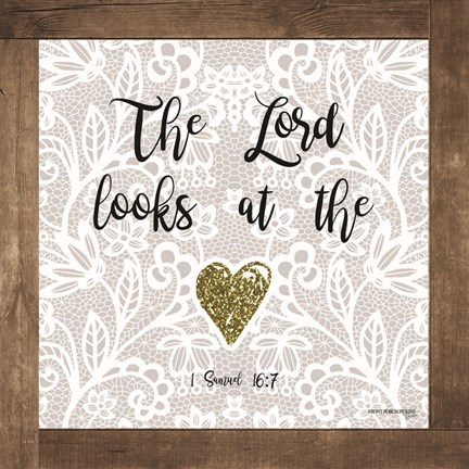 Framed Lord Looks at the Heart Print