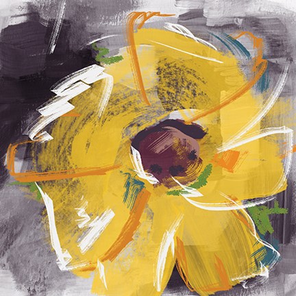 Framed Sketchy Sunflower Print