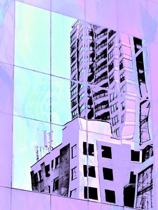 Framed Urban Pastels I Print