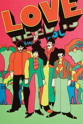 Framed Beatles - Love Print