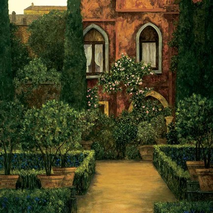 Framed Jardin Verona Print