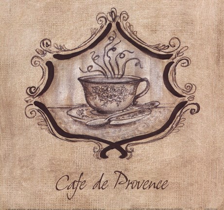 Framed Cafe De Provence Print