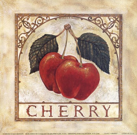 Framed Fancy Cherry Print
