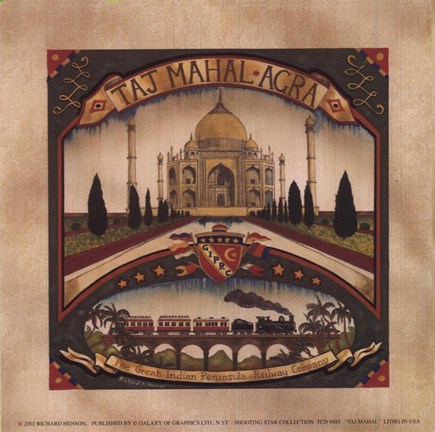 Framed Taj Mahal Print