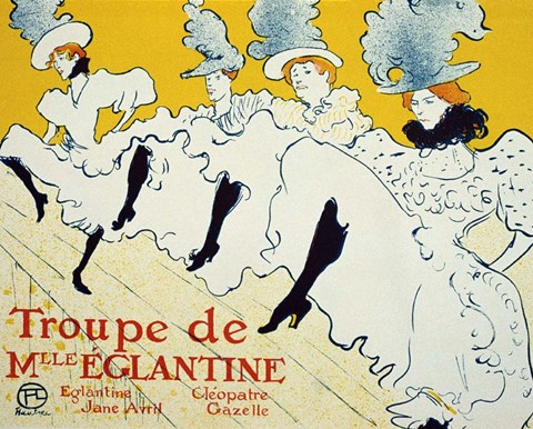 Framed La Troupe De Mlle Eglantine, 1896 Print