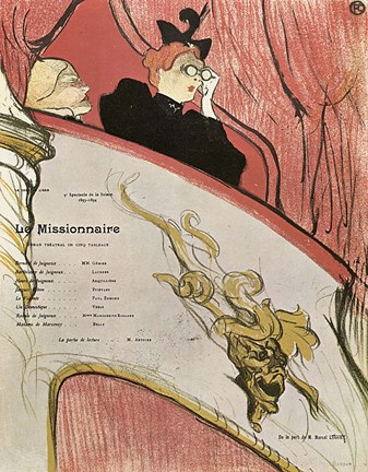 Framed Le Missionaire, 1894 Print