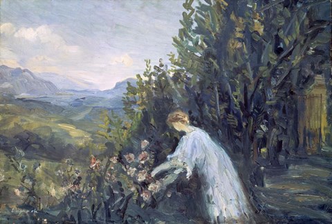 Framed Lady in the Garden, 1909-1911 Print