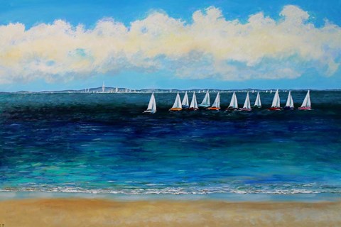 Framed Summer Sailing Print