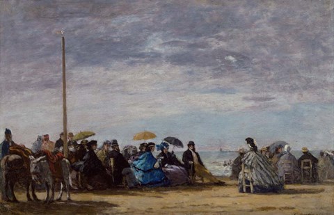 Framed Beach, 1864 Print