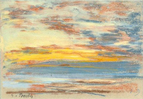 Framed Coastline and Sky, c. 1890 Print