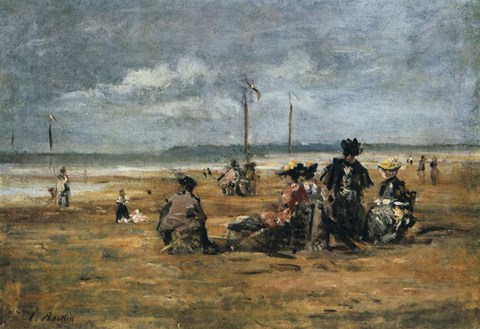 Framed On the Beach, 1880 Print