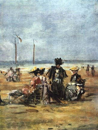 Framed On the Beach (detail), 1880 Print