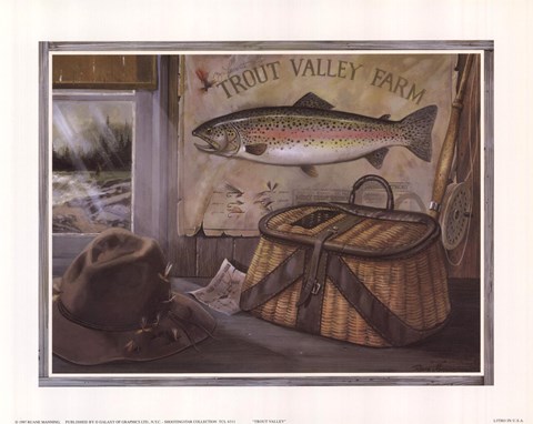 Framed Trout Valley Print