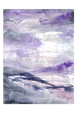 Framed Purple Wind 1 Print