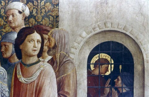 Framed Judgement of St Laurence (detail), Mid 15th Century Print