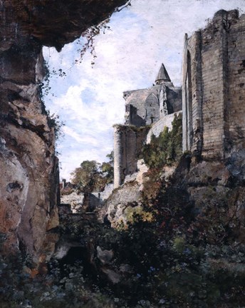 Framed Castle, 1882 Print