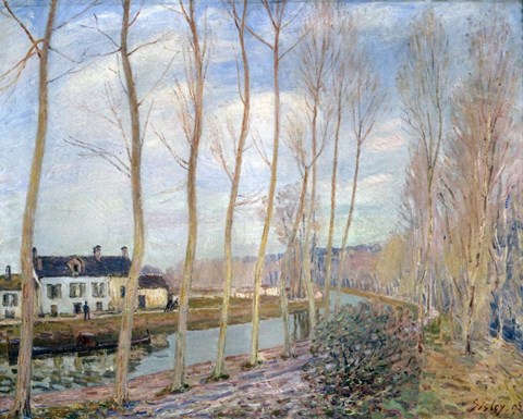 Framed Loing Canal, 1892 Print