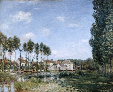 Framed Moret, on the Banks of the Loing, 1892 Print