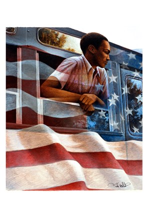 Framed 1955 Montgomery Bus Boycott Print