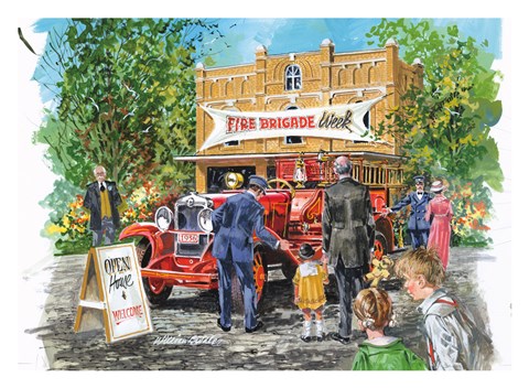 Framed Fire Brigade Print