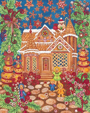 Framed Ginger Bread House Print