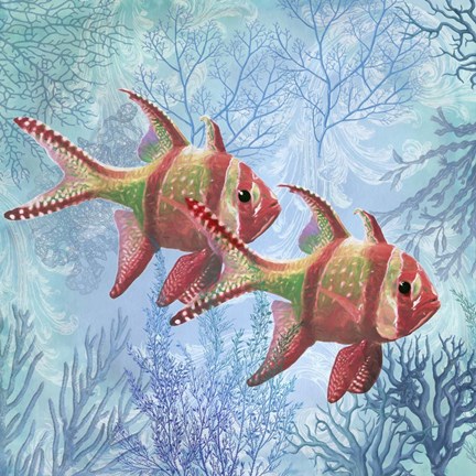 Framed Marine Love Fish Print