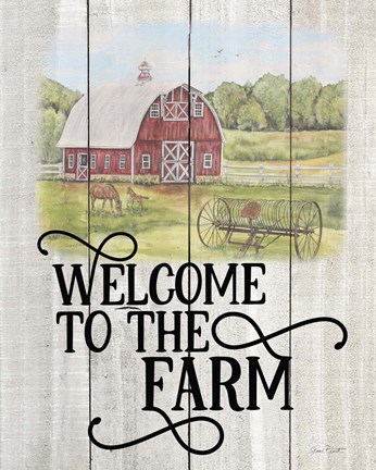 Framed Farm Signs A Print