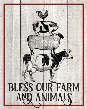 Framed Farm Signs E Print