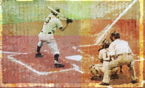 Framed Baseball 2 Print