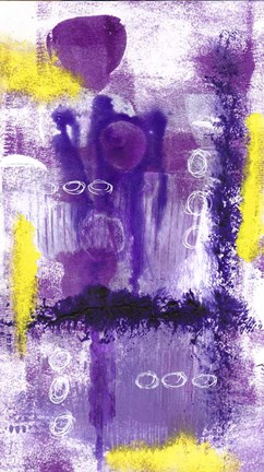 Framed Purple Abstract 2 Print